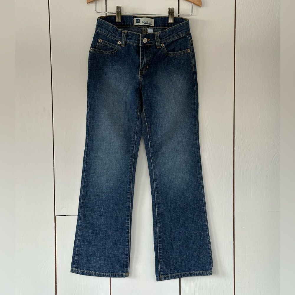Vintage Y2K Gap Flare Jeans Girls Sz 8 Stretch Retro 70s 90s